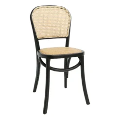 BrasserieChaise bistrot en bois et cannage* Chaise De Cuisine|Chaise De Salle à Manger