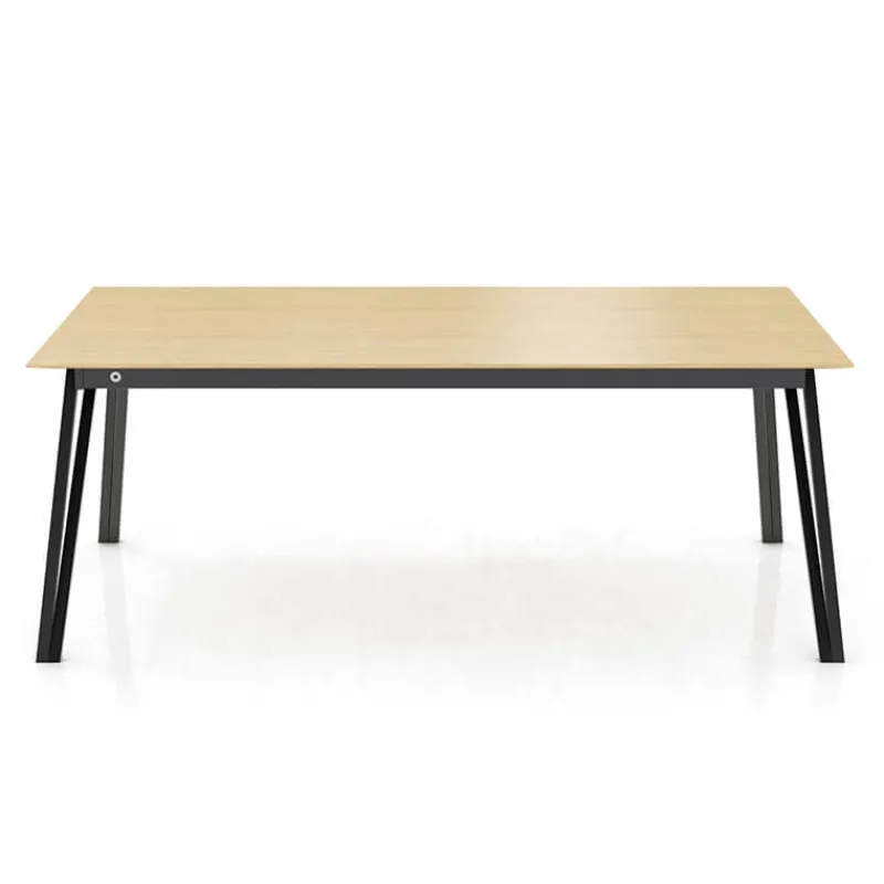 Mobitec Brest ® Table en bois massif avec pieds en métal forme épingle* Table De Salle à Manger