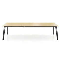 Mobitec Brest ® Table en bois massif extensible avec pieds en métal forme épingle* Table De Salle à Manger