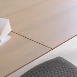 Mobitec Brest ® Table en bois massif extensible avec pieds en métal forme épingle* Table De Salle à Manger