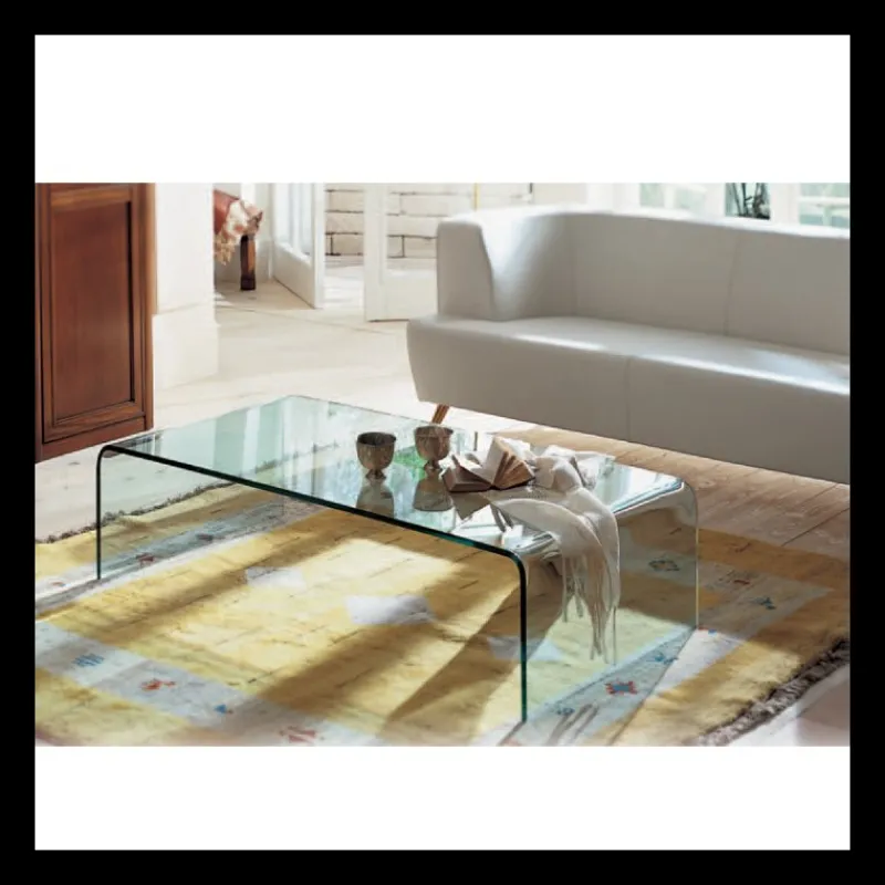 Sovet Italia Bridge Sovet® Table basse moderne rectangulaire en verre* Table De Salon