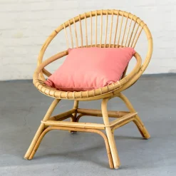 Kok BrigitteFauteuil coquille en rotin* Chaise Salon|Chaise Pour Chambre