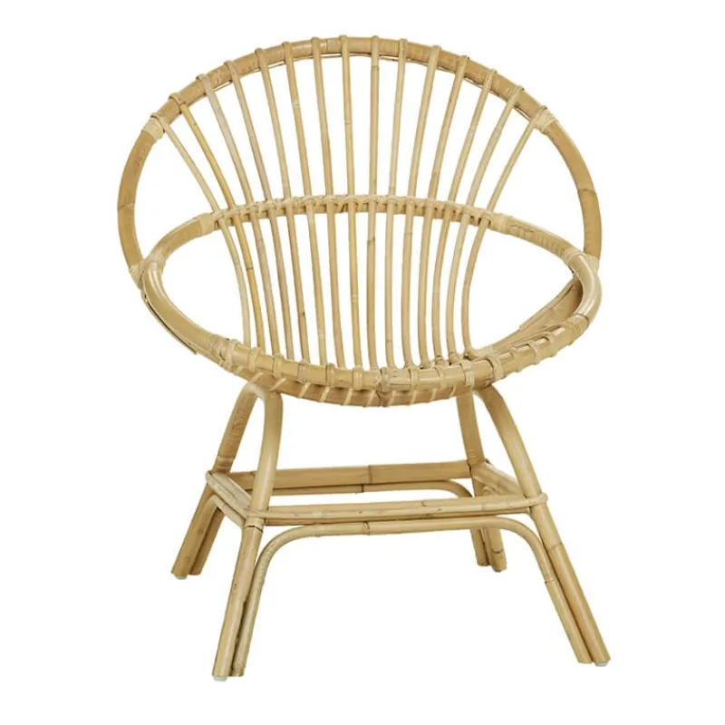 Kok BrigitteFauteuil coquille en rotin* Chaise Salon|Chaise Pour Chambre