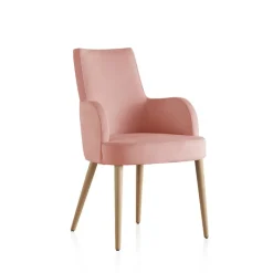 Lujosa Brisa Bridge Fauteuil confortable en tissu et pieds bois* Chaise De Salle à Manger|Chaise Salon