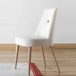 Lujosa Brisa Chaise confortable en tissu pieds bois* Chaise De Salle à Manger|Chaise Salon