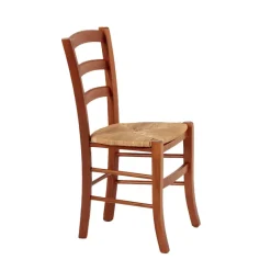 Brocéliande Chaise de cuisine rustique en bois massif et paille* Chaise De Cuisine