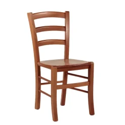 Brocéliande Chaise de cuisine rustique en bois massif avec assise bois* Chaise De Cuisine