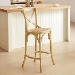 CabaretTabouret snack style bistrot en bois* Tabouret Snack (assise +/- 65 Cm)|Tabouret De Bar (assise +/- 80 Cm)