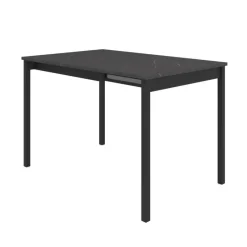 Perfecta Cabrio Table snack carrée extensible en stratifié avec pieds en métal* Table De Cuisine|Table De Salle à Manger