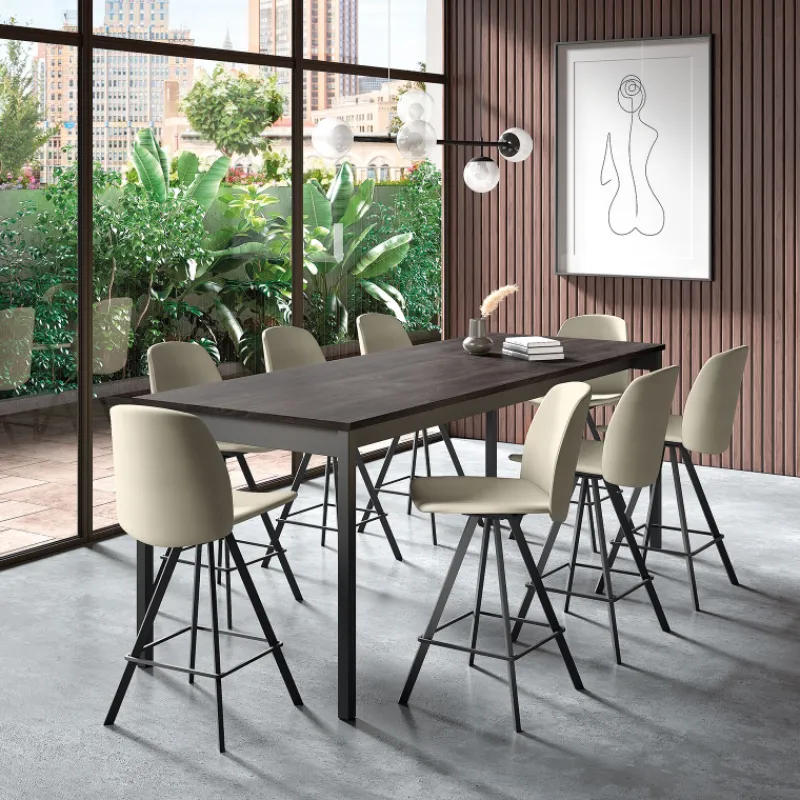 Perfecta Cabrio Table snack rectangulaire extensible en stratifié fabriquée en Belgique* Table De Salle à Manger