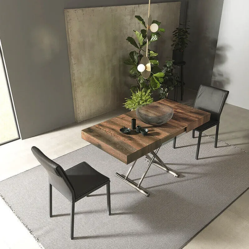 Altacom Calypso Table relevable design avec rallonges fabrication italienne* Table De Salle à Manger|Table De Salon