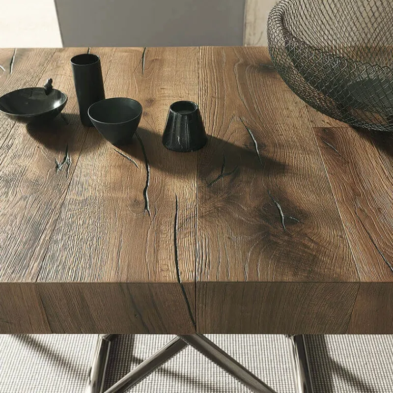 Altacom Calypso Table relevable design avec rallonges fabrication italienne* Table De Salle à Manger|Table De Salon