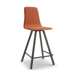 Europea Carlos Tabouret snack pivotant rembourré avec pieds en métal* Tabouret Snack (assise +/- 65 Cm)|Tabouret De Bar (assise +/- 80 Cm)