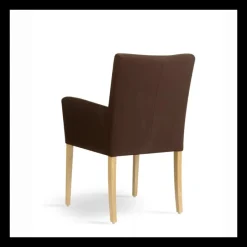 Mobitec Carré ® Fauteuil de salon contemporain en bois et tissu* Chaise De Salle à Manger|Chaise Salon