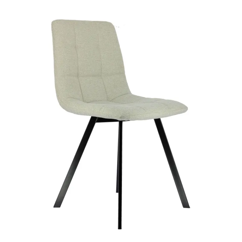 CarviChaise moderne matelassée en tissu avec pied en métal* Chaise Salon|Chaise Pour Chambre