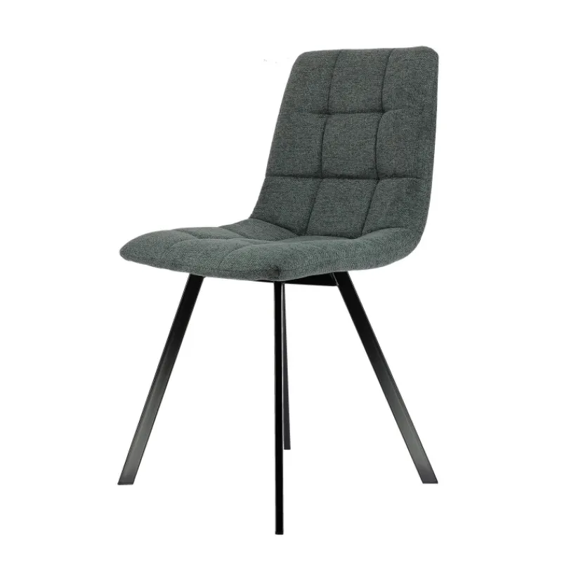 CarviChaise moderne matelassée en tissu avec pied en métal* Chaise Salon|Chaise Pour Chambre
