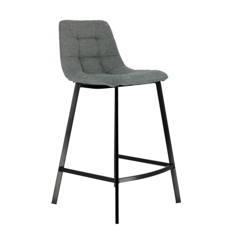 CarviTabouret matelassé hauteur snack en tissu* Tabouret Snack (assise +/- 65 Cm)|Tabouret De Bar (assise +/- 80 Cm)