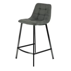 CarviTabouret matelassé hauteur snack en tissu* Tabouret Snack (assise +/- 65 Cm)|Tabouret De Bar (assise +/- 80 Cm)