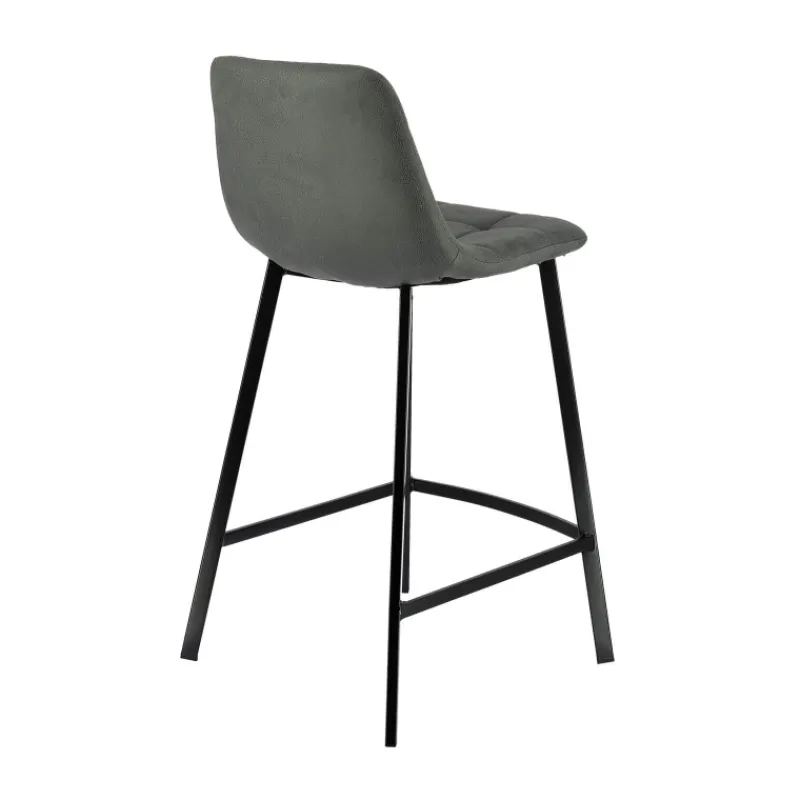CarviTabouret matelassé hauteur snack en tissu* Tabouret Snack (assise +/- 65 Cm)|Tabouret De Bar (assise +/- 80 Cm)
