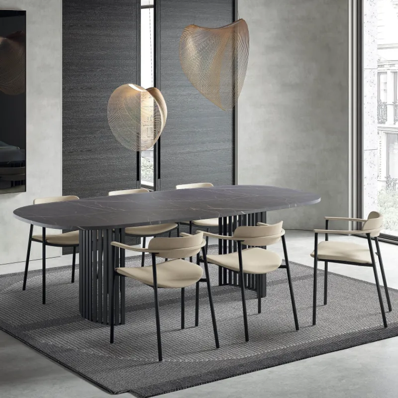 Perfecta Cassis Fauteuil moderne en tissu avec accoudoirs et pieds en métal* Chaise De Salle à Manger|Fauteuil De Salon