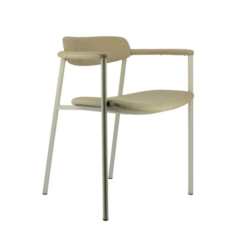Perfecta Cassis Fauteuil moderne en tissu avec accoudoirs et pieds en métal* Chaise De Salle à Manger|Fauteuil De Salon