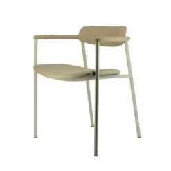 Perfecta Cassis Fauteuil moderne en tissu avec accoudoirs et pieds en métal* Chaise De Salle à Manger|Fauteuil De Salon