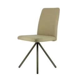 Perfecta Charentes Chaise moderne en tissu et pieds métal* Chaise De Salle à Manger