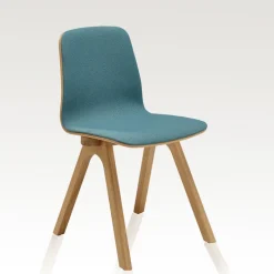 Dasras Chevron Chaise design en tissu et pieds bois* Chaise De Salle à Manger|Chaise Salon