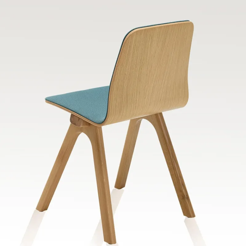 Dasras Chevron Chaise design en tissu et pieds bois* Chaise De Salle à Manger|Chaise Salon