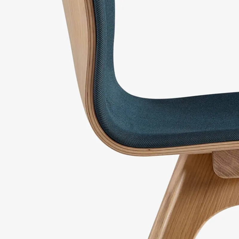 Dasras Chevron Chaise design en tissu et pieds bois* Chaise De Salle à Manger|Chaise Salon