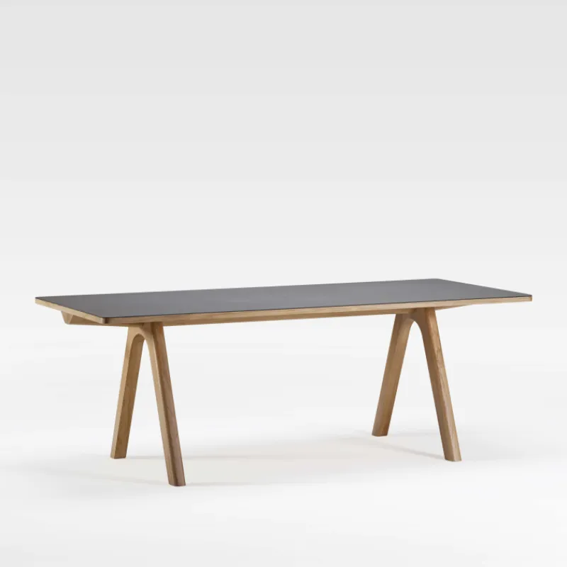 Dasras Chevron Table de designer en céramique et bois* Table De Salle à Manger