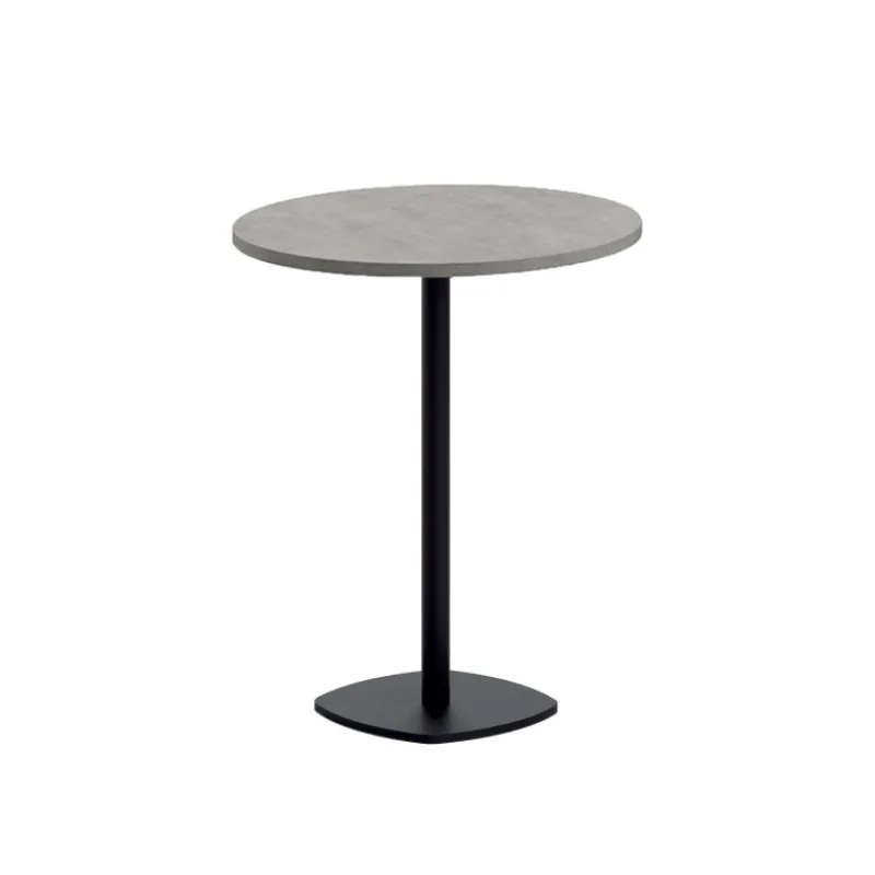 Perfecta Circa Table snack de cuisine ronde en stratifié diamètre 70 cm avec pied central* Table De Cuisine