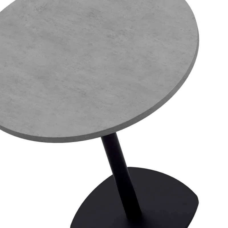 Perfecta Circa Table snack de cuisine ronde en stratifié diamètre 70 cm avec pied central* Table De Cuisine