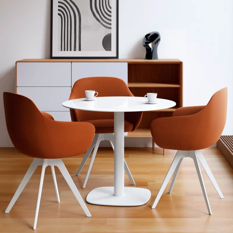 Cancio Circus Table de cuisine ronde en verre petit espace* Table De Cuisine|Table Pour Petit Espace