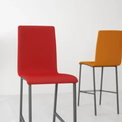 Cancio City Tabouret snack contemporain rembourré* Tabouret Snack (assise +/- 65 Cm)|Tabouret De Bar (assise +/- 80 Cm)