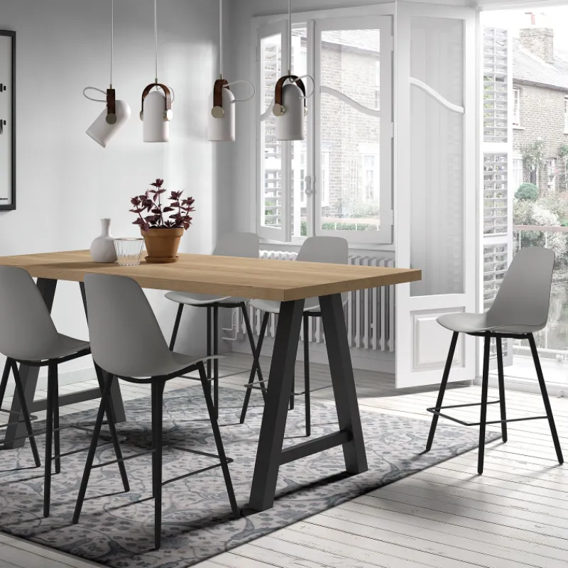 Perfecta Claudio Tabouret snack moderne avec coque en polypropylène* Tabouret Snack (assise +/- 65 Cm)|Tabouret De Bar (assise +/- 80 Cm)