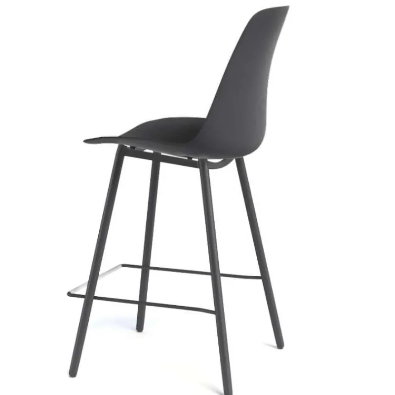 Perfecta Claudio Tabouret snack moderne avec coque en polypropylène* Tabouret Snack (assise +/- 65 Cm)|Tabouret De Bar (assise +/- 80 Cm)
