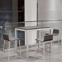 Bailen Céleste Table snack de cuisine petit espace en céramique avec allonge* Table De Cuisine|Table Pour Petit Espace