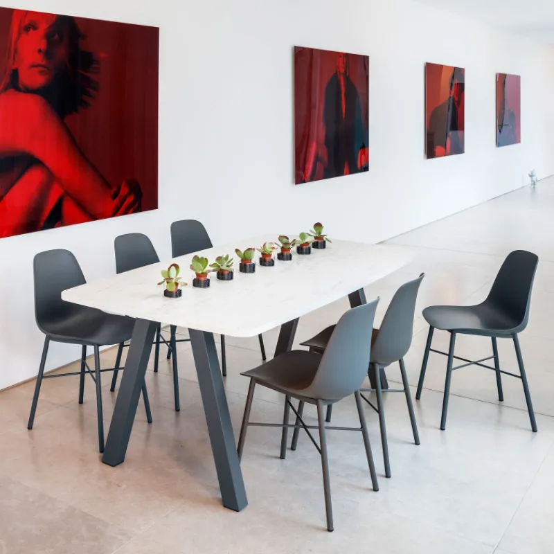 Perfecta Cloe Chaise moderne en polypropylène et métal* Chaise De Cuisine|Chaise Salon
