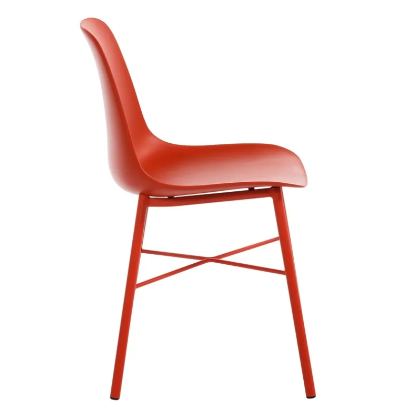 Perfecta Cloe Chaise moderne en polypropylène et métal* Chaise De Cuisine|Chaise Salon