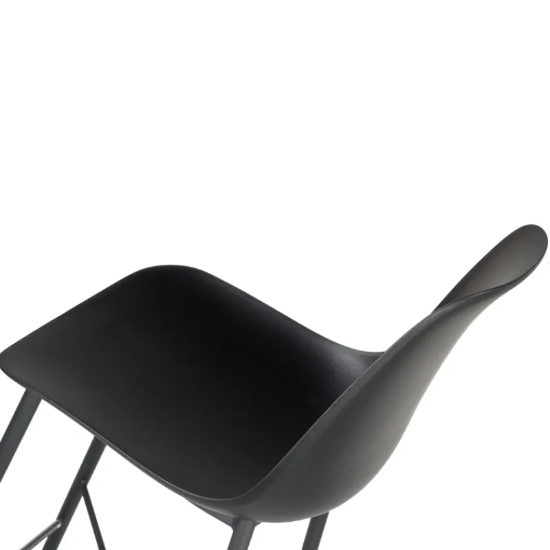 Perfecta Cloe Tabouret snack moderne en polypropylène et métal* Tabouret Snack (assise +/- 65 Cm)|Tabouret De Bar (assise +/- 80 Cm)