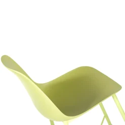 Perfecta Cloe Tabouret snack moderne en polypropylène et métal* Tabouret Snack (assise +/- 65 Cm)|Tabouret De Bar (assise +/- 80 Cm)
