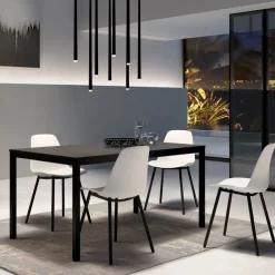 Perfecta Cobra Table rectangulaire plateau stratifié et pieds en métal* Table De Cuisine