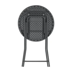 CocktailTable pliante mange debout hauteur 110 cm gris foncé* Table Pour Petit Espace