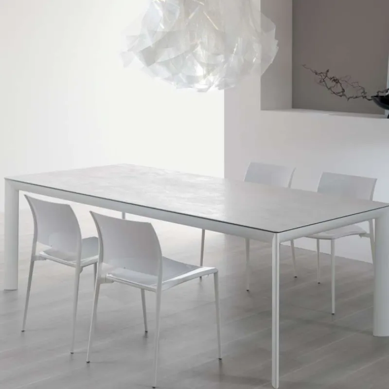 Dexo Cocoon Table italienne rectangulaire en céramique contemporaine* Table De Salle à Manger