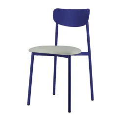Carrier Colette ® Chaise française en métal avec assise en simili rembourrée* Chaise De Cuisine|Chaise De Salle à Manger