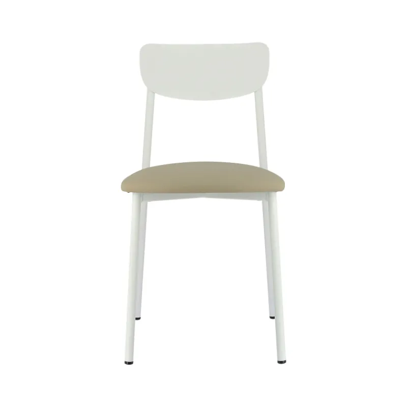 Carrier Colette ® Chaise française en métal avec assise en simili rembourrée* Chaise De Cuisine|Chaise De Salle à Manger