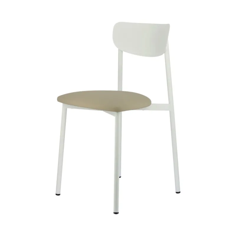Carrier Colette ® Chaise française en métal avec assise en simili rembourrée* Chaise De Cuisine|Chaise De Salle à Manger