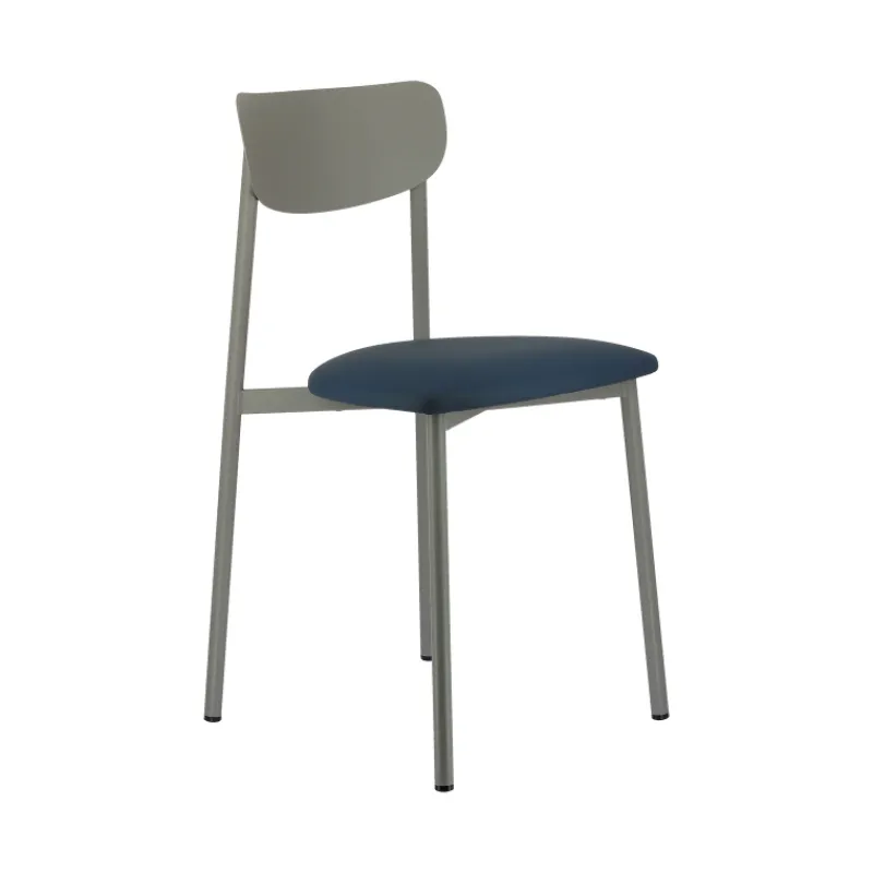 Carrier Colette ® Chaise française en métal avec assise en simili rembourrée* Chaise De Cuisine|Chaise De Salle à Manger