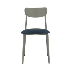 Carrier Colette ® Chaise française en métal avec assise en simili rembourrée* Chaise De Cuisine|Chaise De Salle à Manger